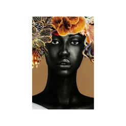 KARE Design Affiche Encadrée Femme Coraux Poissons 120x120cm ^ Tableau