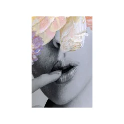 KARE Design Affiche Encadrée Femme Fleurs Pastel 117x152cm ^ Tableau