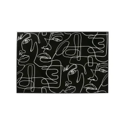 KARE Design Affiche Encadrée Visages Noirs Et Blancs 150x100cm ^ Tableau