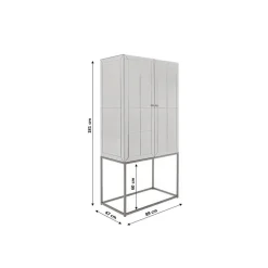 KARE Design Armoire Bar Luxury Argent ^ Bar & Tabouret De Bar