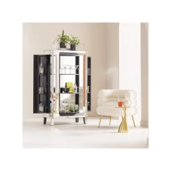 KARE Design Armoire Bar Luxury High Class Argent ^ Étagère Et Bibliothèque|Bar & Tabouret De Bar