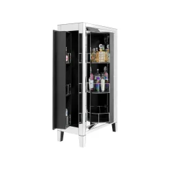 KARE Design Armoire Bar Luxury High Class Argent ^ Étagère Et Bibliothèque|Bar & Tabouret De Bar