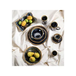 KARE Design Assiettes Creuses Lio Bleues 20cm Set De 4 ^ Vaisselle