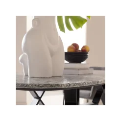 KARE Design Assiettes Creuses Organic Noires 20cm Set De 4 ^ Vaisselle