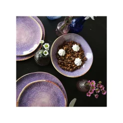 KARE Design Assiettes Creuses Shirley Violettes 20cm Set De 4 ^ Vaisselle