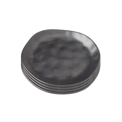 KARE Design Assiettes Organic Noires 26cm Set De 4 ^ Vaisselle
