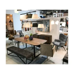 KARE Design Banc Crossover Gris Et Noir 150x40cm ^ Banc