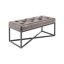 KARE Design Banc Crossover Gris Et Noir 90x40cm ^ Banc