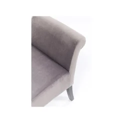 KARE Design Banc Motley Velours Gris Argenté ^ Banc