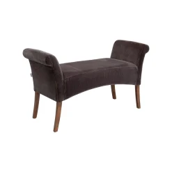 KARE Design Banc Motley Velours Marron ^ Banc