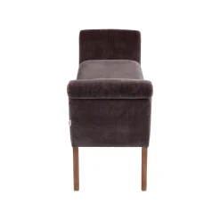 KARE Design Banc Motley Velours Marron ^ Banc