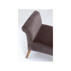 KARE Design Banc Motley Velours Marron ^ Banc