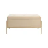 KARE Design Banc-coffre Buttons Beige 80x40cm ^ Coffre & Malle|Banc