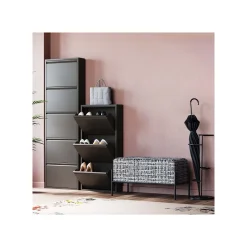 KARE Design Banc-coffre Iceland Blanc Et Noir 80x40cm ^ Coffre & Malle|Banc