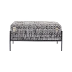 KARE Design Banc-coffre Iceland Blanc Et Noir 80x40cm ^ Coffre & Malle|Banc