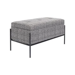 KARE Design Banc-coffre Iceland Blanc Et Noir 80x40cm ^ Coffre & Malle|Banc