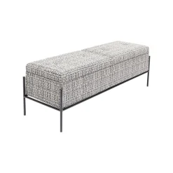 KARE Design Banc-coffre Iceland 120x40cm Blanc Et Noir ^ Coffre & Malle|Banc