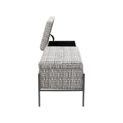 KARE Design Banc-coffre Iceland 120x40cm Blanc Et Noir ^ Coffre & Malle|Banc