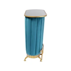 KARE Design Bar After Work Velours Bleu ^ Bar & Tabouret De Bar