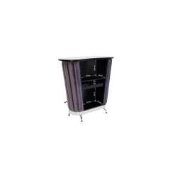 KARE Design Bar After Work Velours Gris ^ Bar & Tabouret De Bar