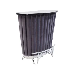 KARE Design Bar After Work Velours Gris ^ Bar & Tabouret De Bar