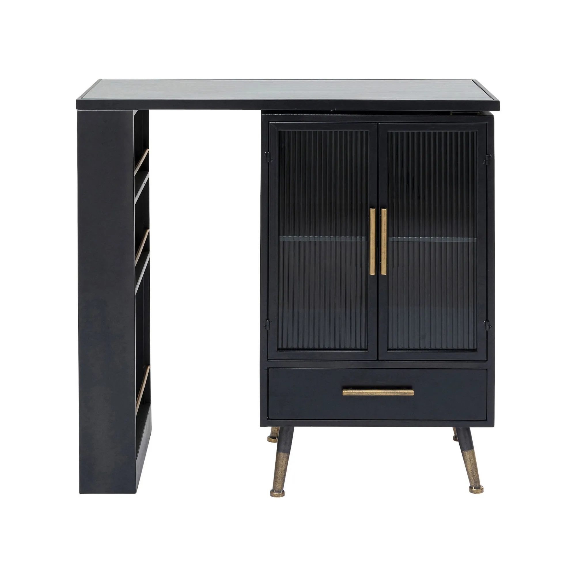 KARE Design Bar Avec étagère Pivotante La Gomera ^ Buffet|Bar & Tabouret De Bar