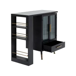 KARE Design Bar Avec étagère Pivotante La Gomera ^ Buffet|Bar & Tabouret De Bar