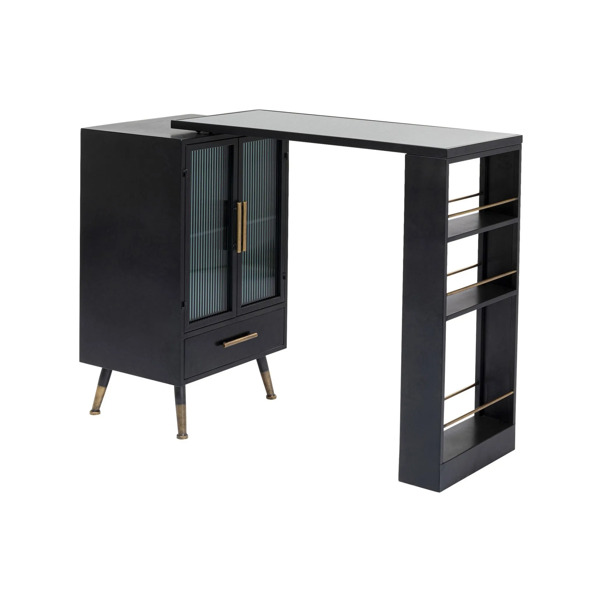 KARE Design Bar Avec étagère Pivotante La Gomera ^ Buffet|Bar & Tabouret De Bar