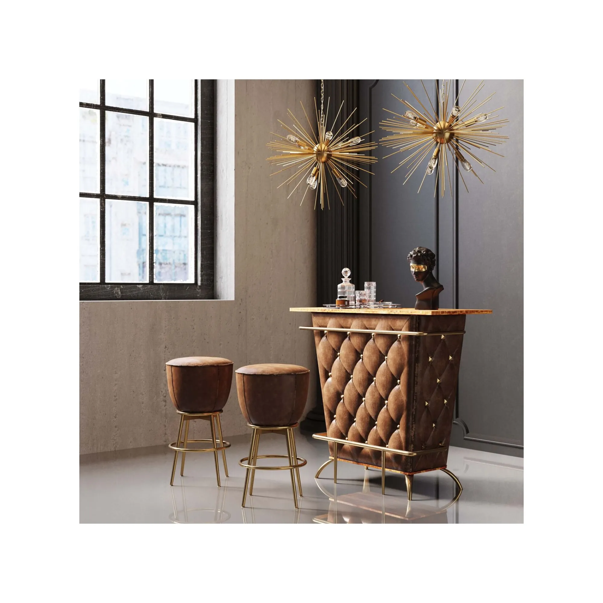 KARE Design Bar Lady Rock Vintage ^ Bar & Tabouret De Bar