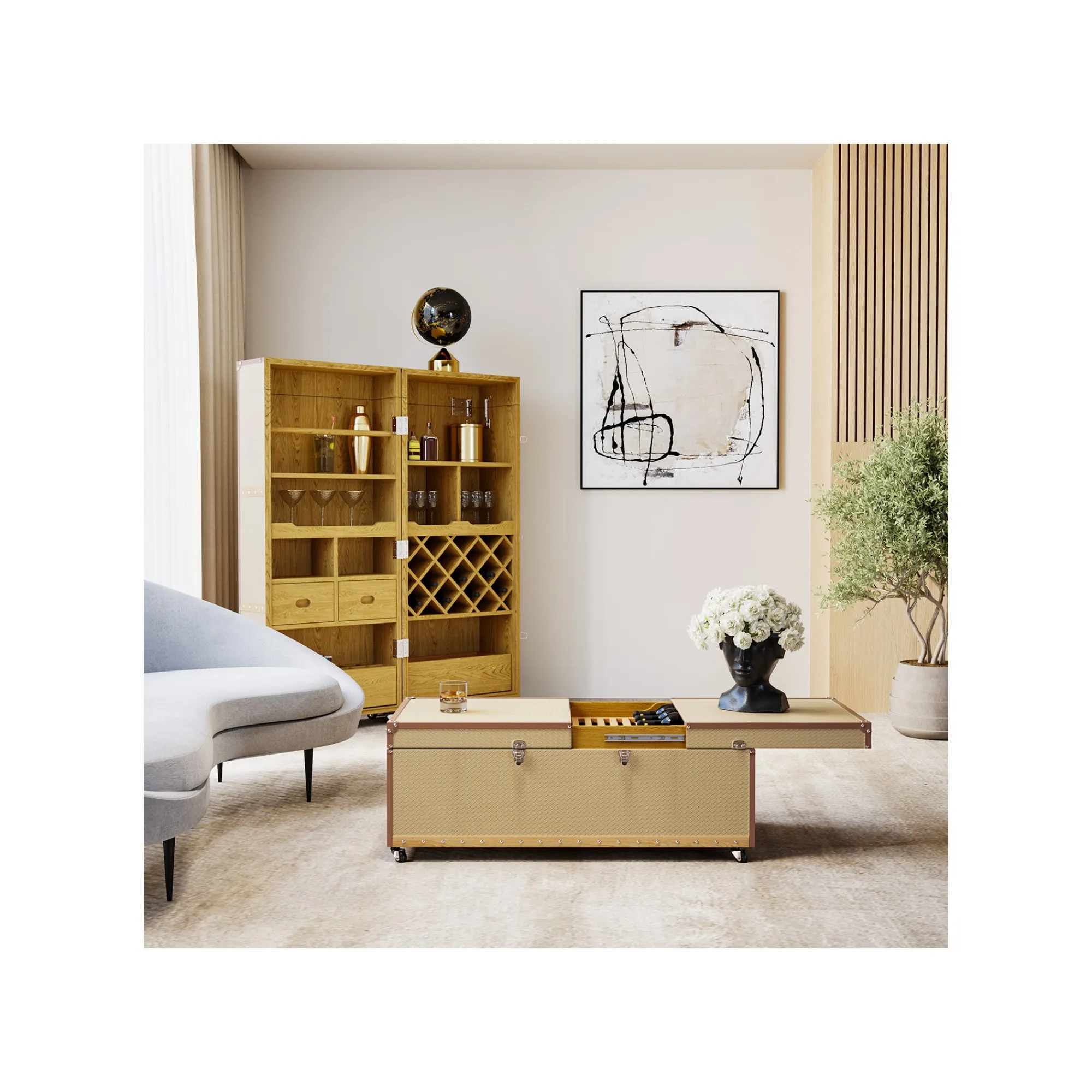 KARE Design Bar-coffre Venezia 145cm ^ Coffre & Malle|Bar & Tabouret De Bar