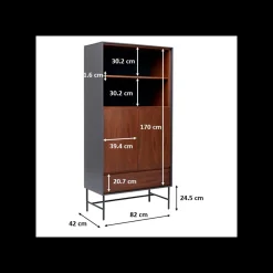 KARE Design Bibliothèque Selina 170x82cm ^ Étagère Et Bibliothèque