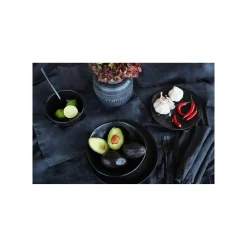 KARE Design Bols Organic Noirs 15cm Set De 4 ^ Vaisselle