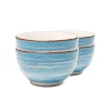KARE Design Bols Swirl Blue 14cm Set De 4 ^ Vaisselle