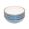 KARE Design Bols Swirl Blue 18cm Set De 4 ^ Vaisselle