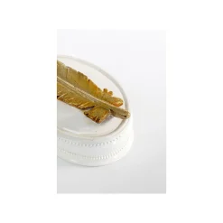 KARE Design Boîte Ava Blanche Plume Dorée ^ Boîte