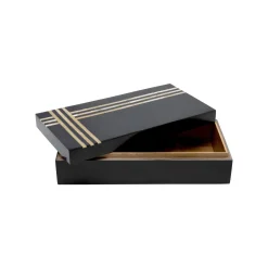 KARE Design Boîte Groove Noire ^ Boîte