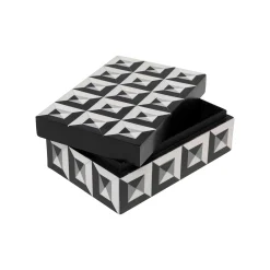 KARE Design Boîte Jess Noire Et Blanche ^ Boîte