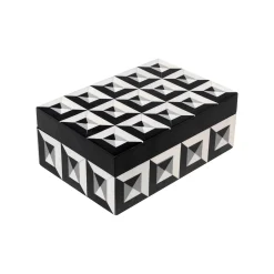 KARE Design Boîte Jess Noire Et Blanche ^ Boîte