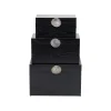 KARE Design Boîtes Nifty Noires Set De 3 ^ Boîte