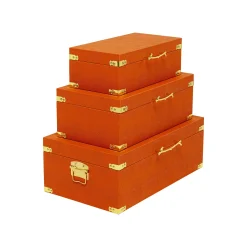 KARE Design Boîtes Noah Oranges Set De 3 ^ Boîte