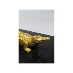 KARE Design Boîtes Noires Crocodiles Dorés Set De 2 ^ Boîte