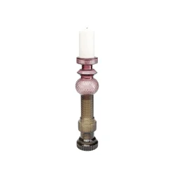 KARE Design Bougeoir Marvelous Duo Violet Gris 49cm ^ Bougeoir & Lanterne