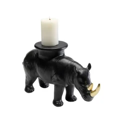 KARE Design Bougeoir Rhino Noir ^ Bougeoir & Lanterne
