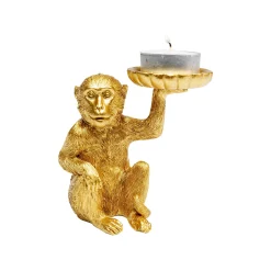 KARE Design Bougeoir Singe Doré ^ Bougeoir & Lanterne