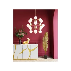 KARE Design Buffet Cracked Blanc Et Doré ^ Buffet