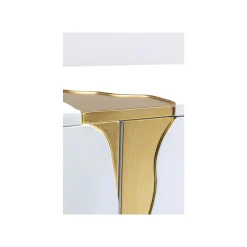 KARE Design Buffet Cracked Blanc Et Doré ^ Buffet