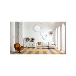 KARE Design Buffet Cracked Blanc Et Doré ^ Buffet