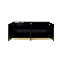 KARE Design Buffet Cracked Noir Et Doré ^ Buffet