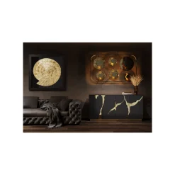 KARE Design Buffet Cracked Noir Et Doré ^ Buffet