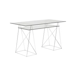 KARE Design Bureau Polar 135x65cm Chromé ^ Bureau